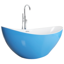 SL9107 German design elegant colourful acrylic one piece freestanding bathtub